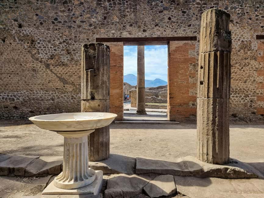 From Naples/Salerno: Pompeii, Sorrento, and Positano Tour - Pompeii: 2 Hours of UNESCO Ruins (Self-Guided)