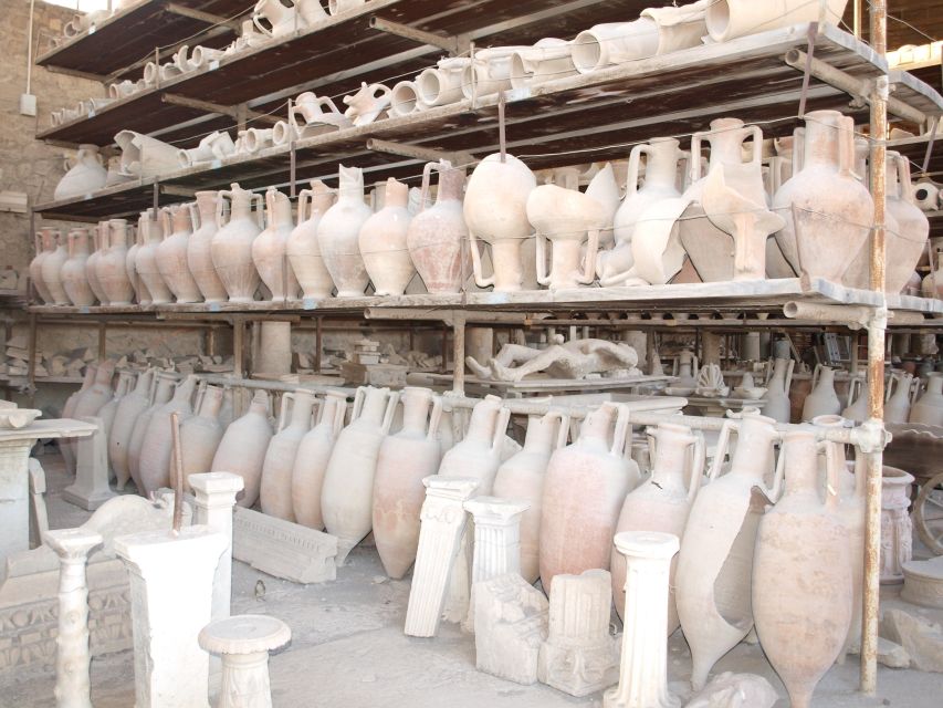 From Sorrento: Herculaneum & Pompeii Day Trip with Lunch - Vineyard lunch on the slopes of Vesuvius: a break that’s timed well
