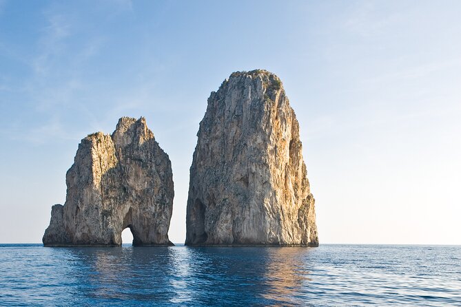 Full Day Capri Tour from Pompeii by Small Ferry Boat - The Included Boat Tour: Faraglioni, Marina Piccola, and Grotto Stops