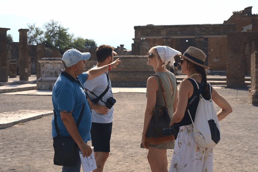 Pompeii: Guided Day Trip to Ruins and 2 Wineries Visits - From Pompeii to lunch: wine you actually eat with