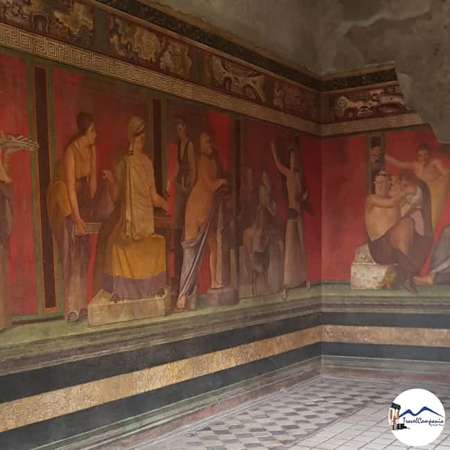 Pompeii Tour with Archaeological Expert and Lunch - The Lupanare frescoes: where tragedy preserved daily life