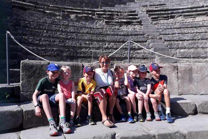 Tour of Pompeii for families with Transfer from Naples & Sorrento - Pompeii, but kid-paced and actually fun